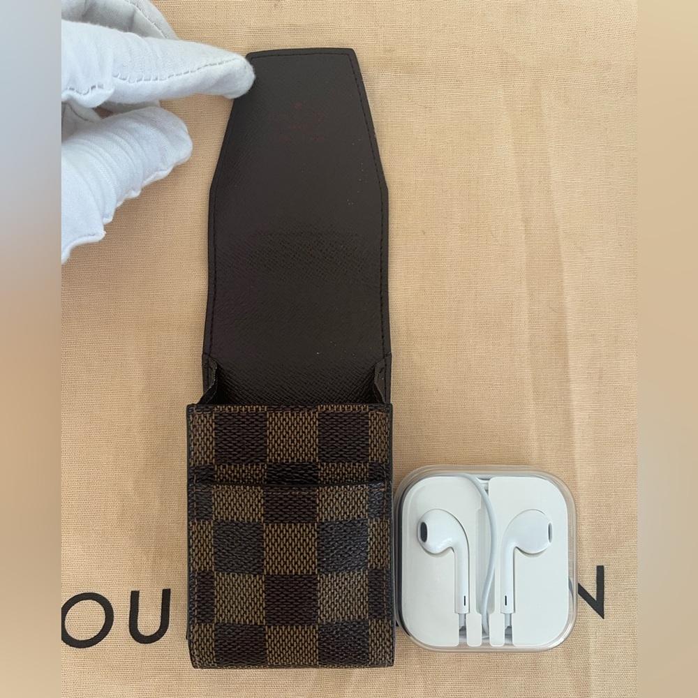Louis Vuitton Damier Ebene Cigarette Accessory Case Unisex EUC COA Circa 2007 - Picture 7 of 17